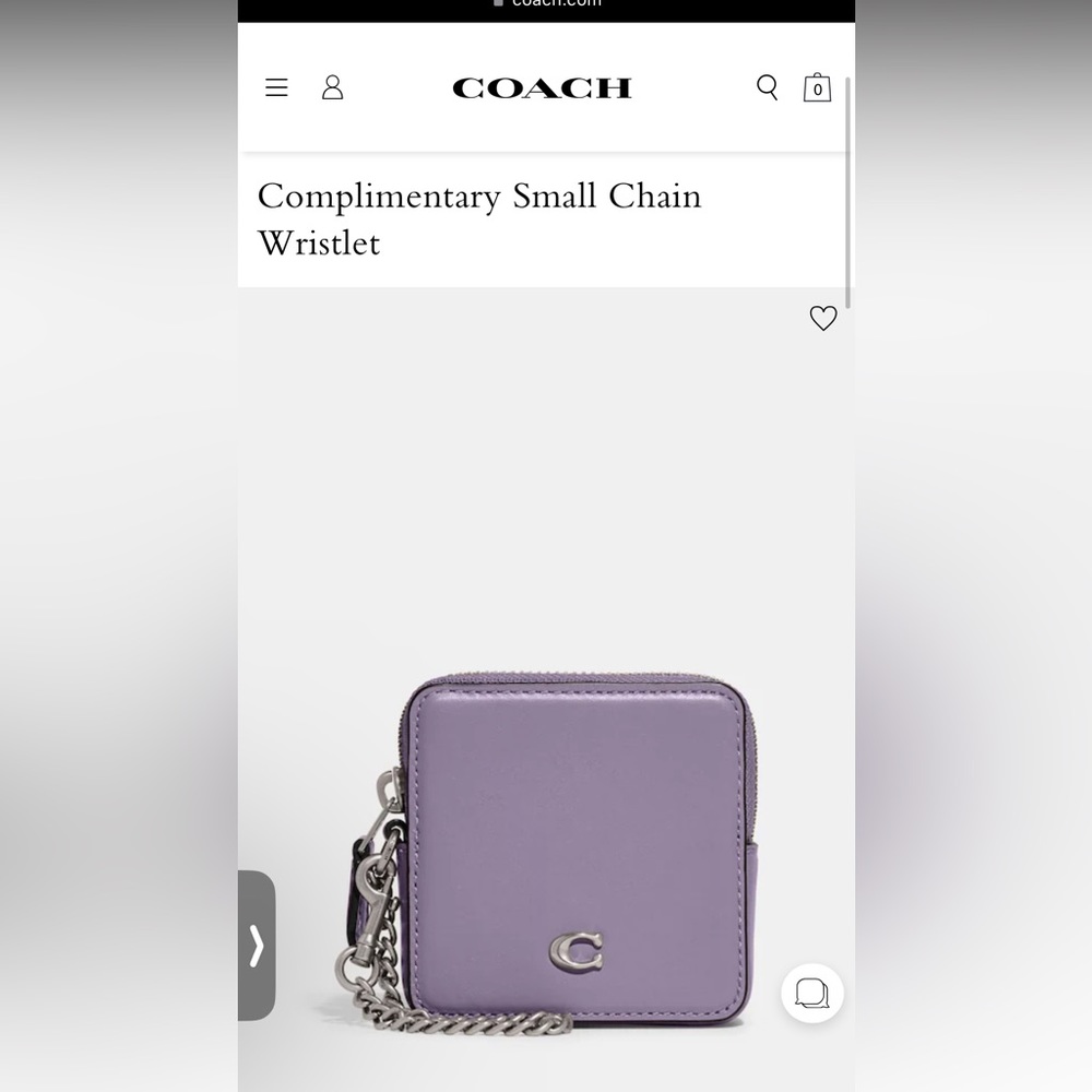 Coach Small Chain Wristlet